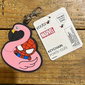 Yoobix Marvel Floaty Spider-Man Keychain Molded Silicone...
